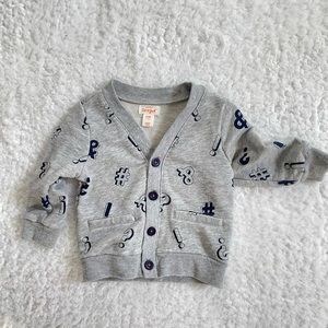 Baby Boy Cardigan // Baby Sweater